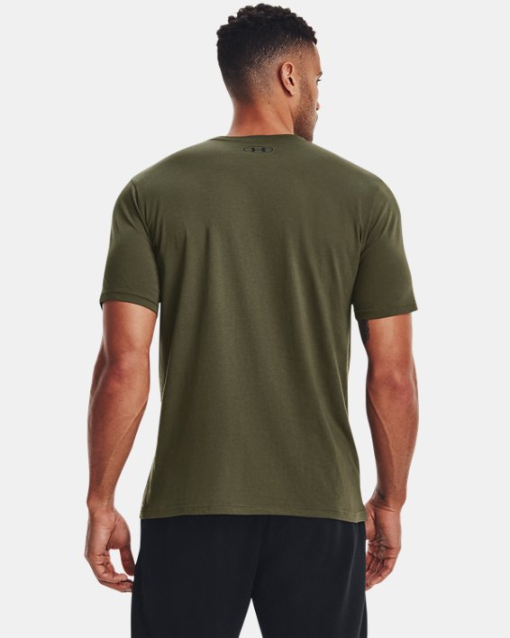 Men's UA Sportstyle Left Chest Short Sleeve Shirt, Green, pdpMainDesktop image number 1